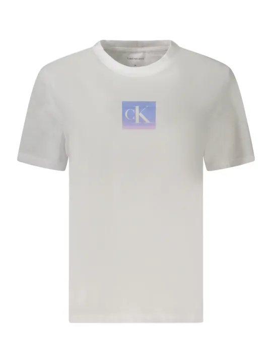 Calvin Klein Damen KURZARM-T-SHIRT Weiß | online kaufen