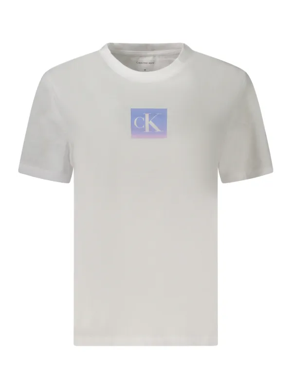 Calvin Klein Damen KURZARM-T-SHIRT Weiß | online kaufen