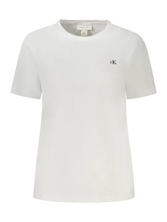 Calvin Klein Damen KURZARM-T-SHIRT Weiß | online kaufen