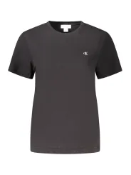 Calvin Klein Damen KURZARM-T-SHIRT Schwarz | online kaufen