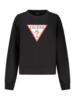 GUESS JEANS Damen LANGARM-SWEATSHIRT Schwarz | online kaufen