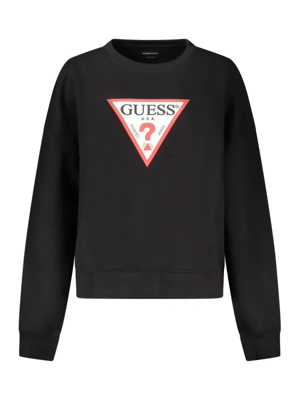 GUESS JEANS Damen LANGARM-SWEATSHIRT Schwarz | online kaufen