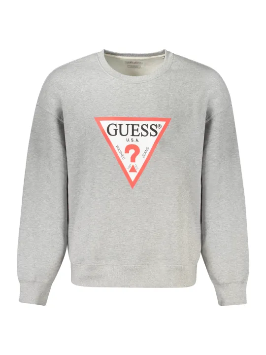 GUESS JEANS Herren LANGARM-SWEATSHIRT Grau | online kaufen