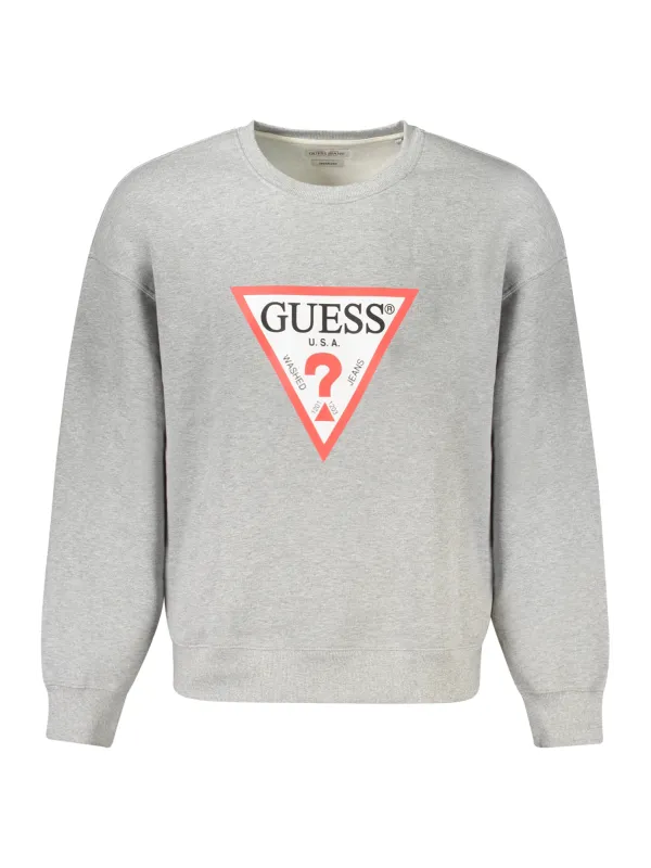 GUESS JEANS Herren LANGARM-SWEATSHIRT Grau | online kaufen
