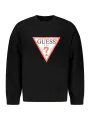 GUESS JEANS Herren LANGARM-SWEATSHIRT Schwarz
