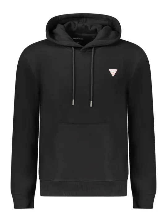 GUESS JEANS Herren LANGARM-SWEATSHIRT Schwarz