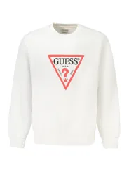 GUESS JEANS Herren LANGARM-SWEATSHIRT Weiß | online kaufen