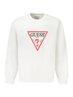 GUESS JEANS Herren LANGARM-SWEATSHIRT Weiß | online kaufen