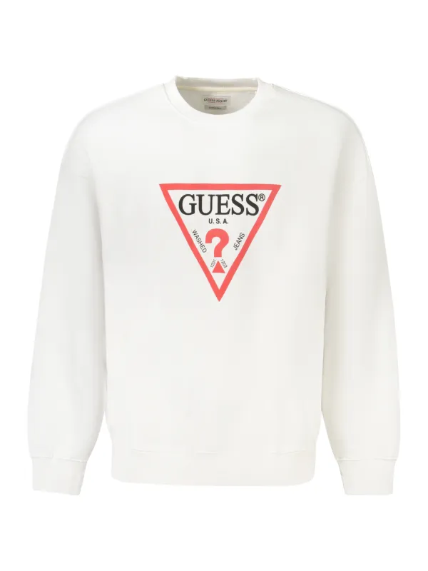 GUESS JEANS Herren LANGARM-SWEATSHIRT Weiß | online kaufen