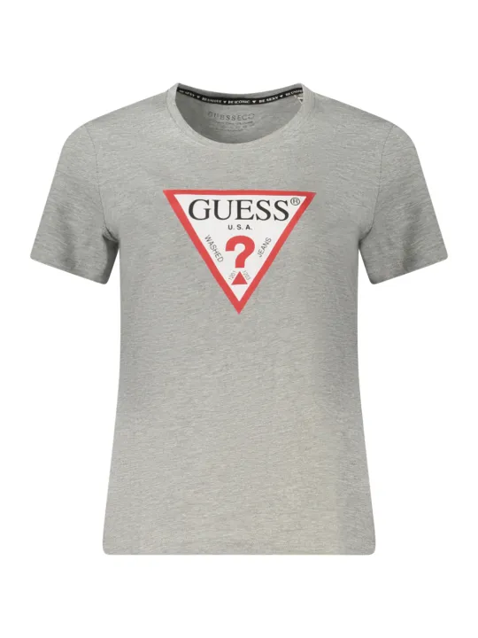 GUESS JEANS Damen KURZARM-T-SHIRT Grau | online kaufen