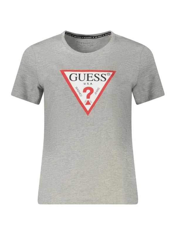 GUESS JEANS Damen KURZARM-T-SHIRT Grau | online kaufen