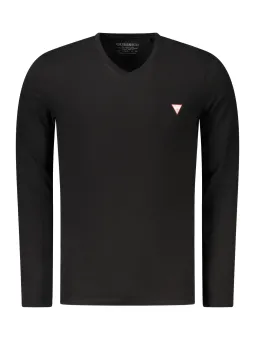 GUESS JEANS Herren LANGARM-T-SHIRT Schwarz | online kaufen