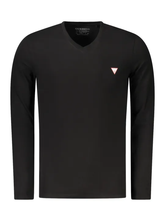 GUESS JEANS Herren LANGARM-T-SHIRT Schwarz | online kaufen