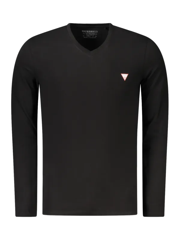 GUESS JEANS Herren LANGARM-T-SHIRT Schwarz | online kaufen
