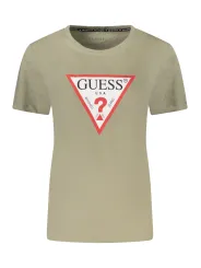 GUESS JEANS Damen KURZARM-T-SHIRT Grün | online kaufen