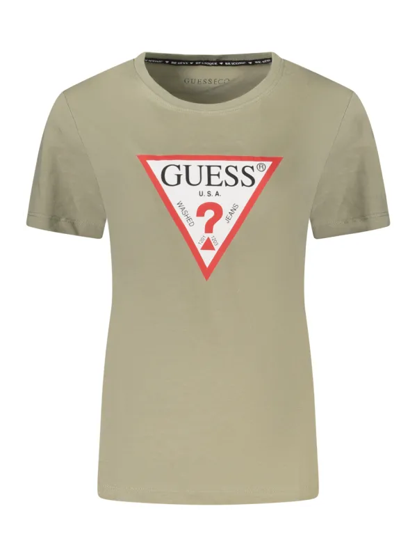 GUESS JEANS Damen KURZARM-T-SHIRT Grün | online kaufen