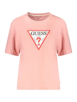 GUESS JEANS Damen T-Shirt Rosa mieten – Flex-Fashion Verleih