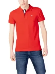 Rotes gestreiftes Tommy Hilfiger Polohemd