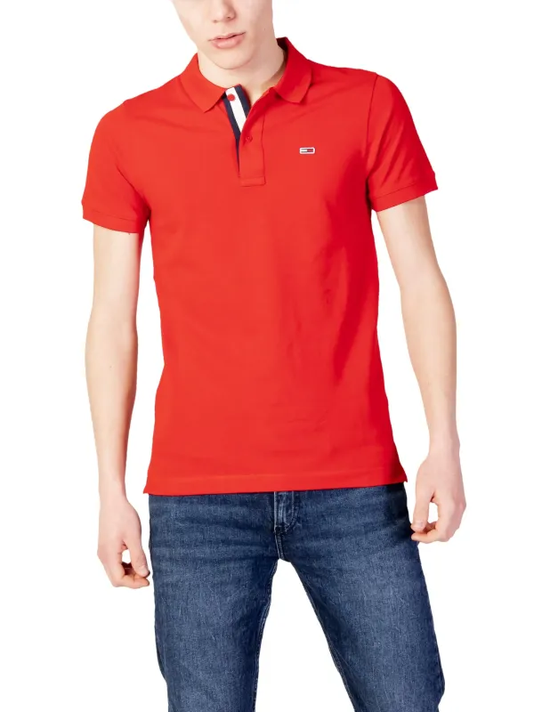 Rotes gestreiftes Tommy Hilfiger Polohemd