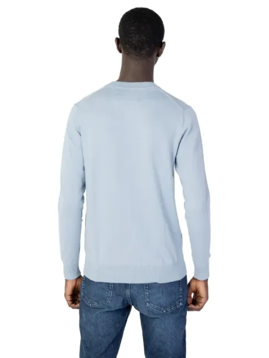Helles blaues Baumwoll-Langarmshirt von Calvin Klein