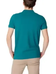 Tealfarbenes Polohemd mit Kurzärmeln