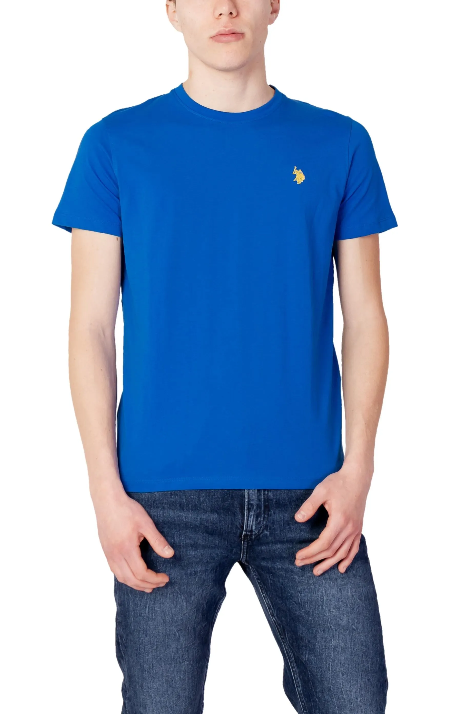 Herren T-Shirt Azurblau 348768