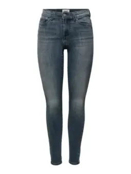 Nur blaue High-Waist Cropped Jeans