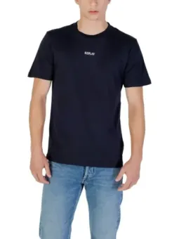Replay Herren T-Shirt Blau mieten | Flex-Fashion Verleih