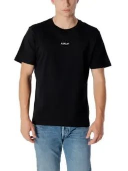 Miete Replay Herren T-Shirt Schwarz – Flex-Fashion Verleih