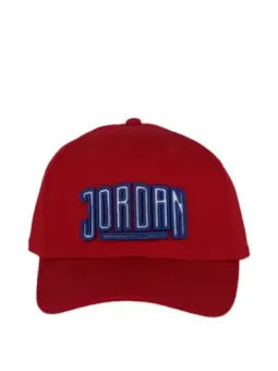 Rote Jordan Baseballkappe mit Logo