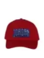Rote Jordan Baseballkappe mit Logo