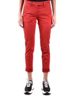 Dondup Damen Hose Rot mieten – Flex-Fashion Verleih-Shop