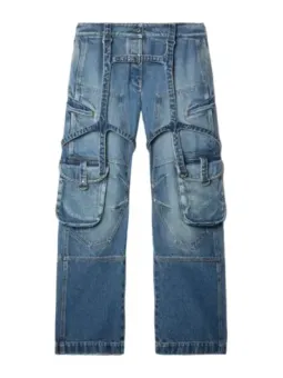 Off-White Damen Jeans Blau | online kaufen