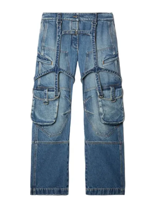 Off-White Damen Jeans Blau | online kaufen