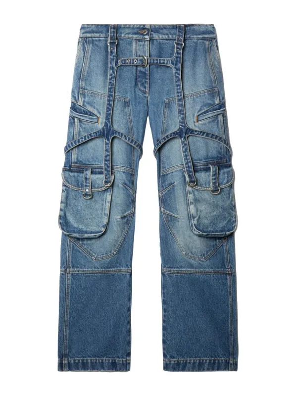 Off-White Damen Jeans Blau | online kaufen