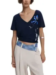 Desigual Damen T-Shirt Blau | online kaufen