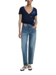 Desigual Damen T-Shirt Blau | online kaufen