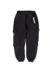 Schwarze Cargo-Sweatpants mit Logo
