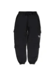 Schwarze sportliche Hosen mit Kordelzug