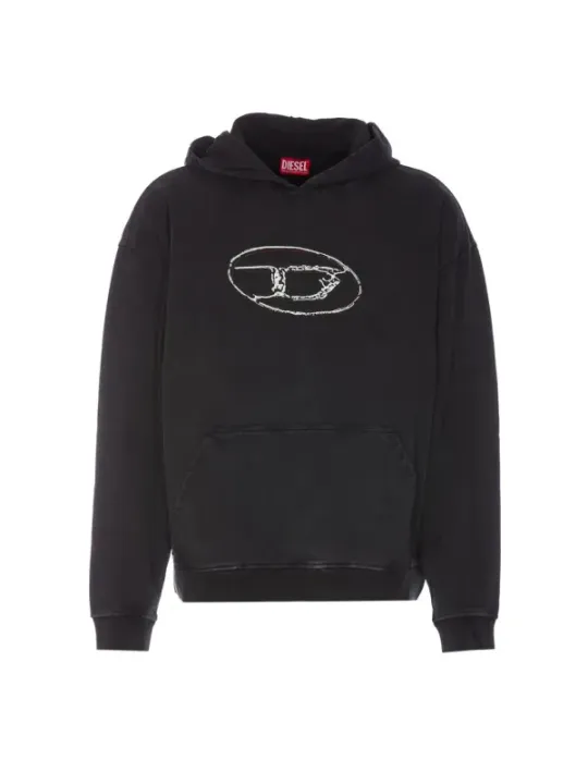 Diesel Herren Fleece Schwarz | online kaufen