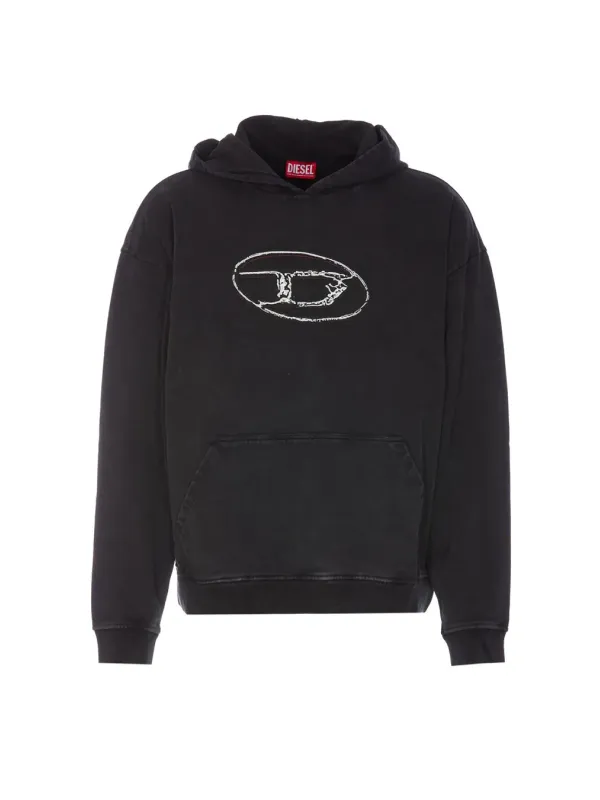 Diesel Herren Fleece Schwarz | online kaufen
