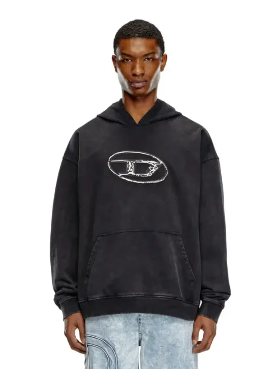 Diesel Herren Fleece Schwarz | online kaufen