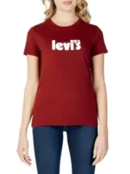 Rotes Levi's T-Shirt mit Logo