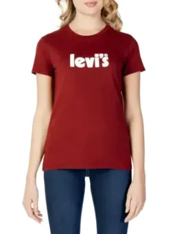 Rotes Levi's T-Shirt mit Logo