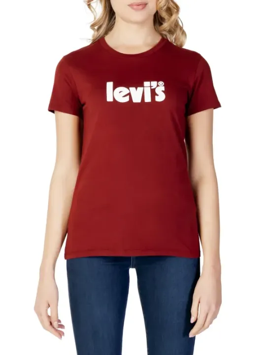 Rotes Levi's T-Shirt mit Logo