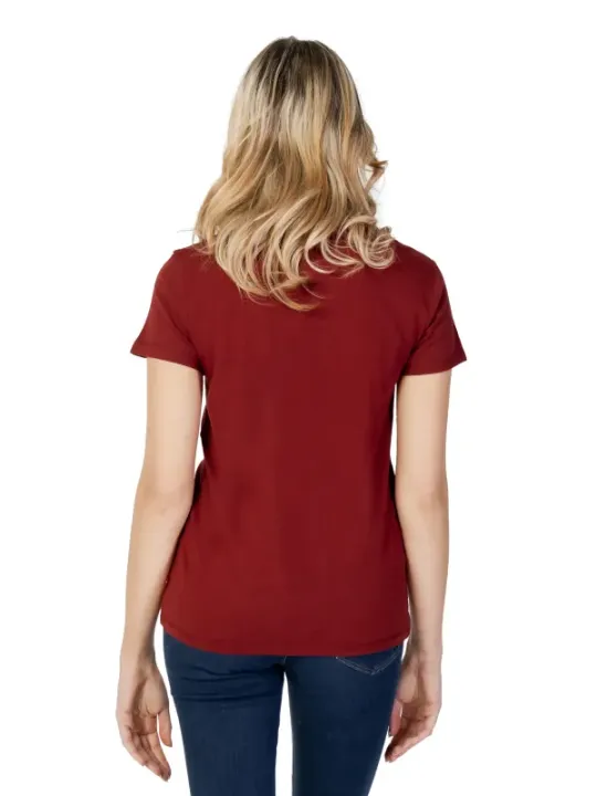 Rotes Levi's Baumwoll-T-Shirt Damen