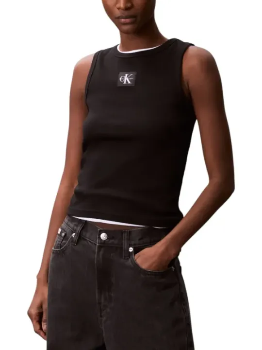 Calvin Klein Jeans Damen Tank-Tops Schwarz | online kaufen