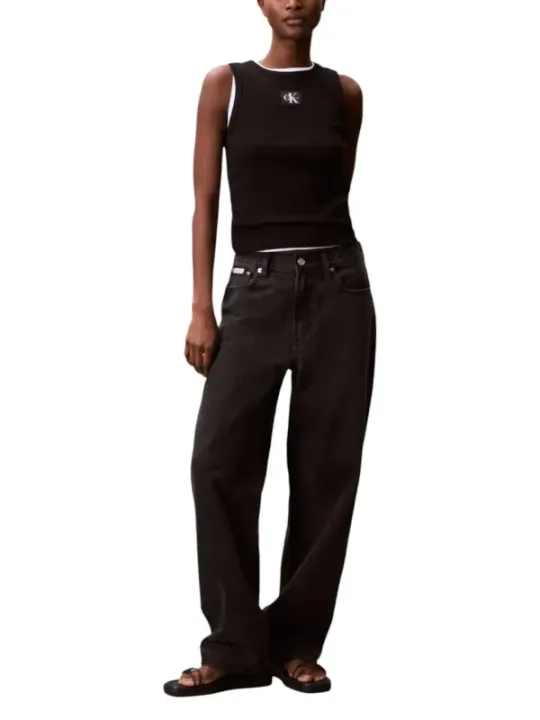 Calvin Klein Jeans Damen Tank-Tops Schwarz | online kaufen