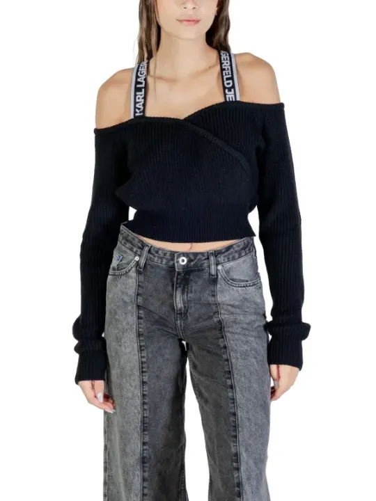 Karl Lagerfeld Jeans Damen Pullover Schwarz | online kaufen
