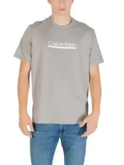 Calvin Klein Herren T-Shirt Grau mieten – Flex-Fashion Verleih